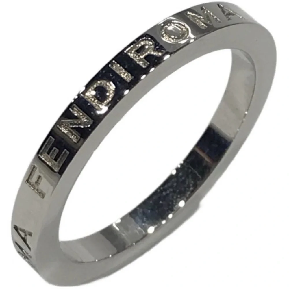 Fendi Roma Silver Metallic Engraved Band